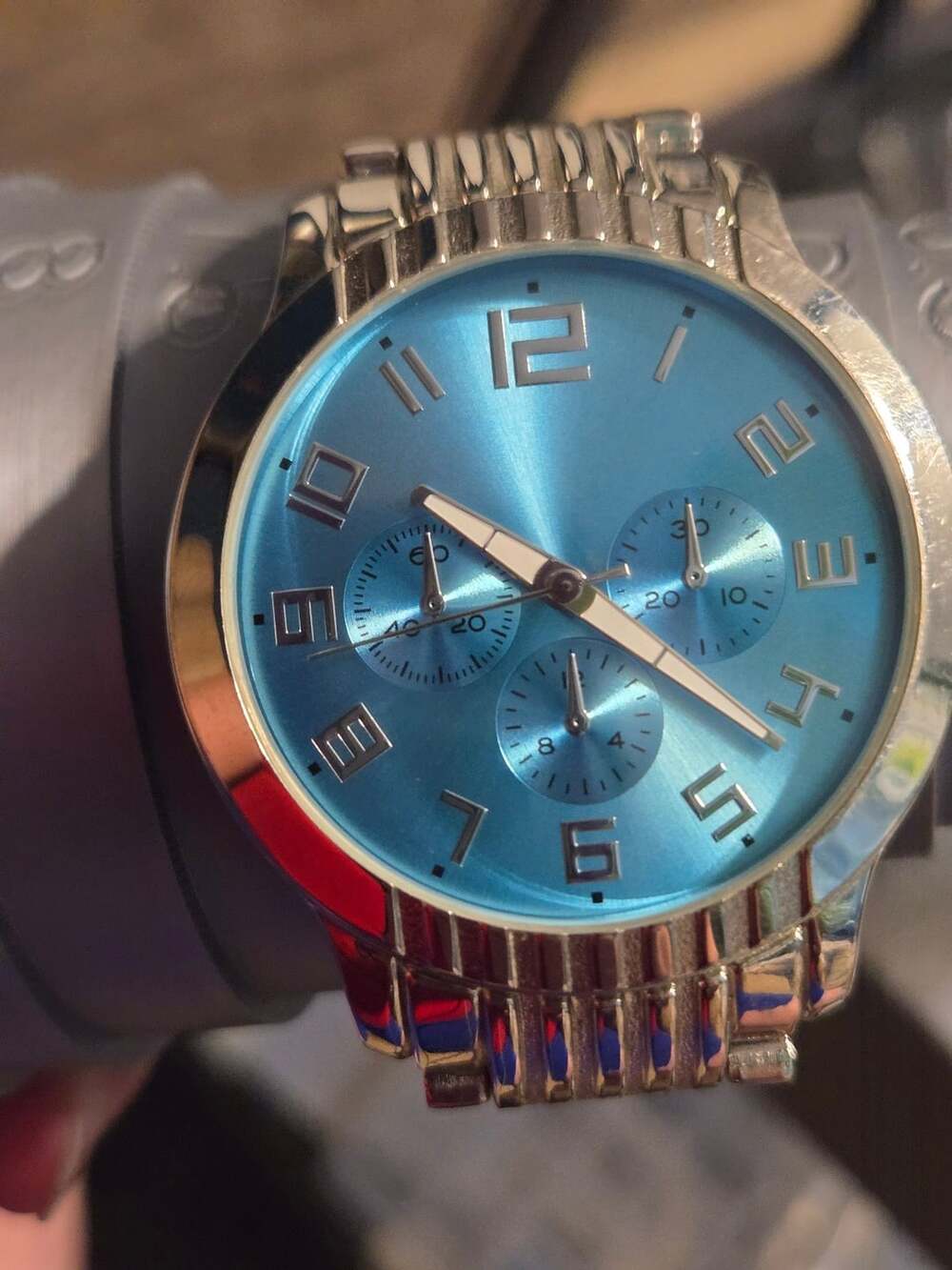 FMD FMDPU113 Silver Tone Quartz Analog Men's Watch WORKS